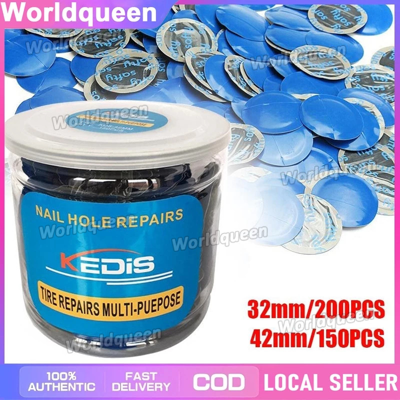 200pcs Tiptop Tambal Ban Tiny Round 32mm 42mm /Karet Tambal Ban Dalam tambal ban tip top Tambalan Ba