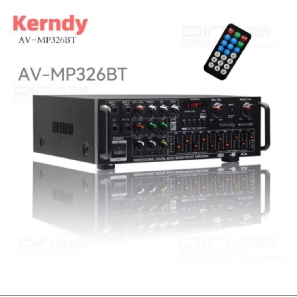 Amplifier Karaoke Home Theater AV 326BT Audio Amplifier Bluetooth EQ AV-326BT NEWW
