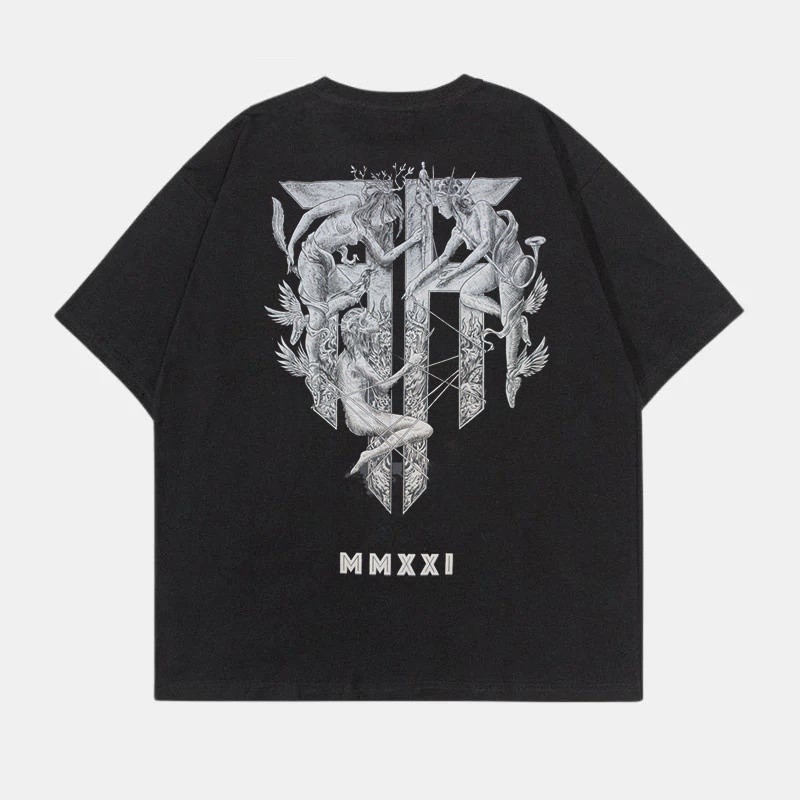 [COD]  KAOS Lastkiss T-Shirt Mythology Black Cotton Combed 24s lembut nyaman pria/wanita