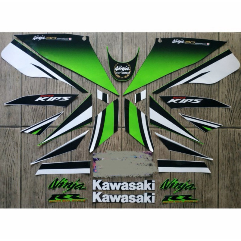 Striping Stiker Standar Ninja RR 150 Anniversarry 2014
