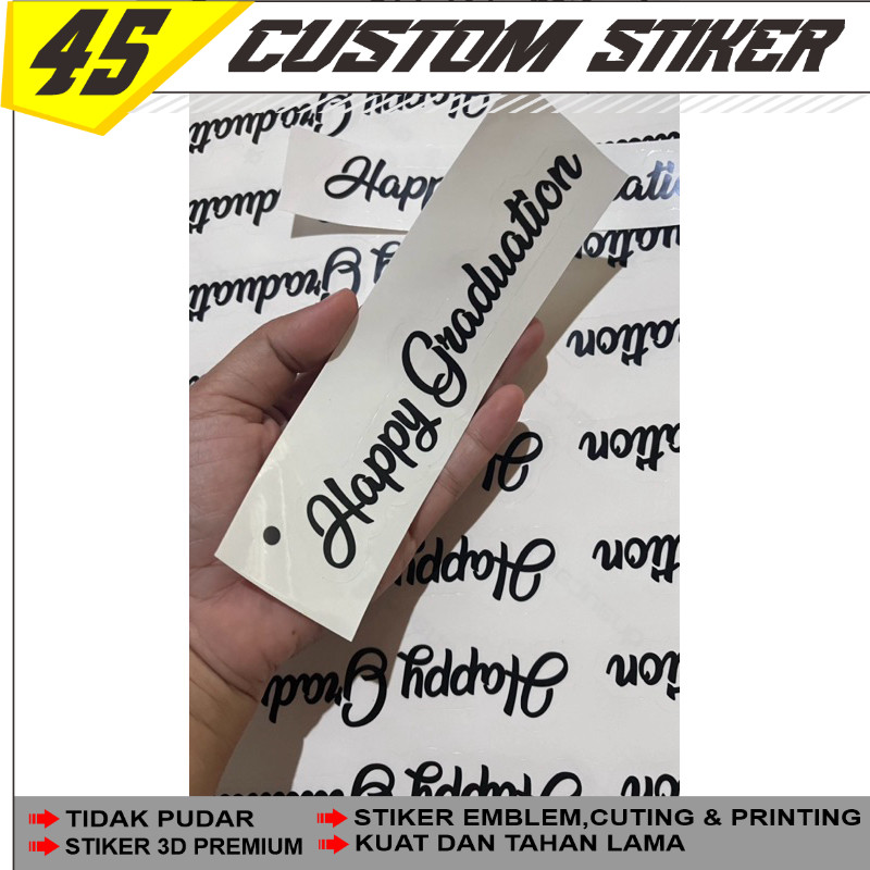 Sticker Graduation/happy Birthday