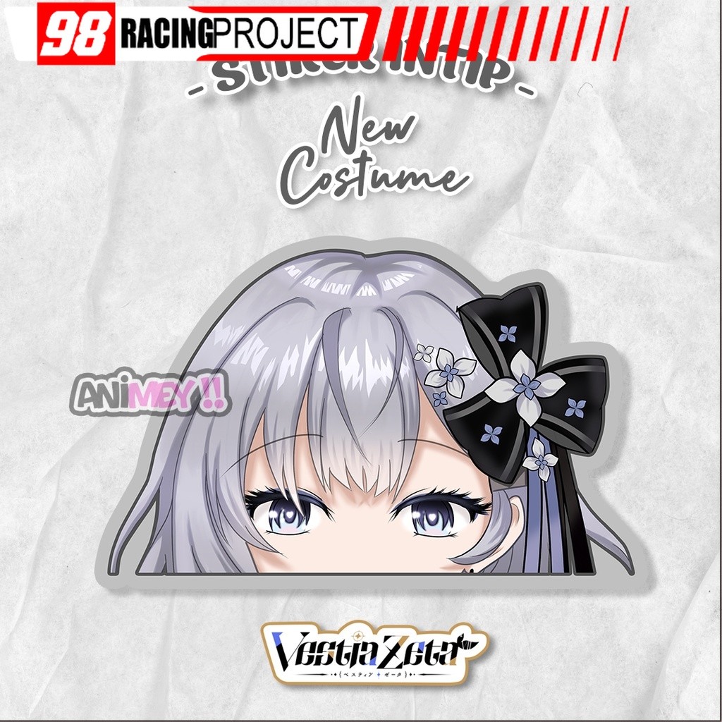 Stiker Intip Vestia Zeta New Costume Anime Sticker Waterproof
