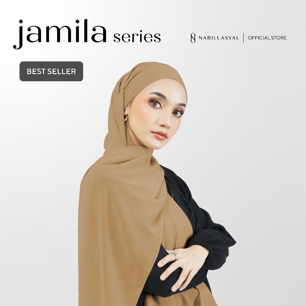 FERTUSHOP  Nabillasyal | Hijab Pashmina Melayu | Pashmina Semi-Instant | Jamila Series