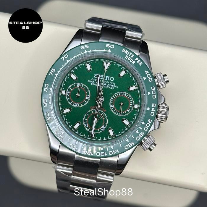 Seiko Daytona Hulk Green VK63 Chronograph Sapphire LIMITED