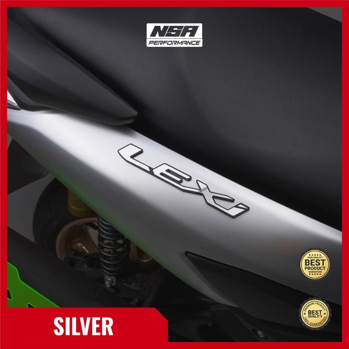 2 PCS EMBLEM LEXI STIKER LEXI EMBLEM MOTOR STIKER YAMAHA LEXI LOGO 3D LEXI Motorcycle - MERAH by Ins