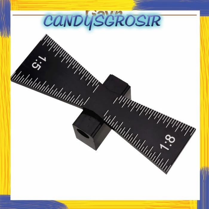 Dovetail Ruler - Penggaris Dove Tail Marker Tenon Tukang Woodworking - 1:5-1:8