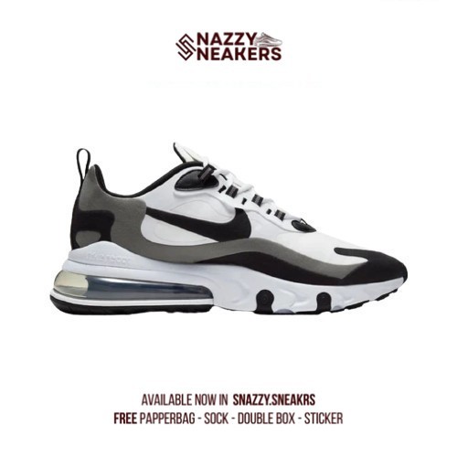 Sepatu Nike air Max 270 React Oreo Sneakers Original unisex