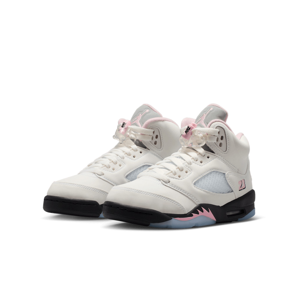 Sepatu Basket Anak Nike Air Jordan 5 Retro OG Medium Soft Pink GS HQ7980-102