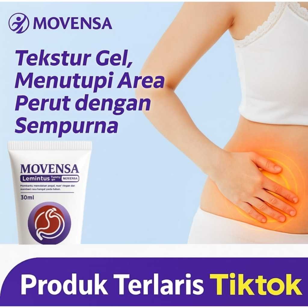 Movensa Official Store Krim Gel Cream Original Nyeri Perut Hilang dan Lambung Jadi Lebih Tenang