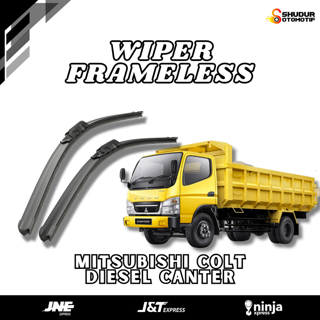 Wiper Truk Canter Colt Diesel - Wiper Mobil Truk Espasio - Wiper Mobil Truk Depan - Wiper frameless 