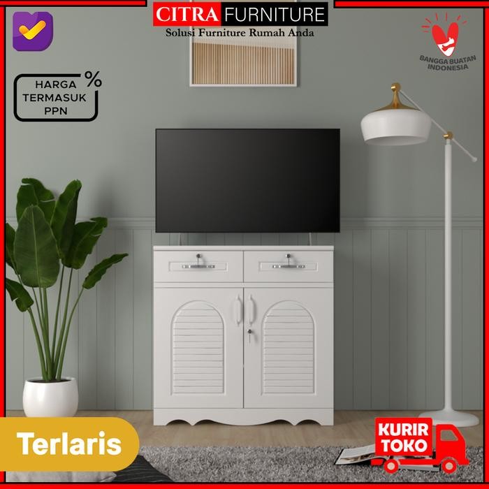 SHUMO  Crendenza Classic Besi 2 Pintu | Meja Rak TV - DIRAKIT