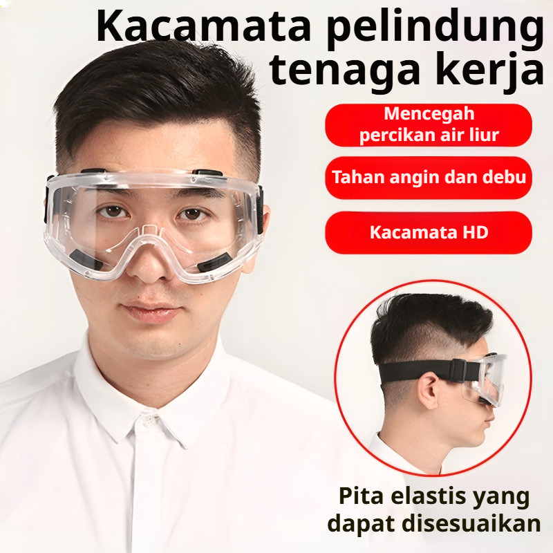 Kacamata pelindung pengelasan pelindung kerja sepeda motor kacamata pengaman anti debu