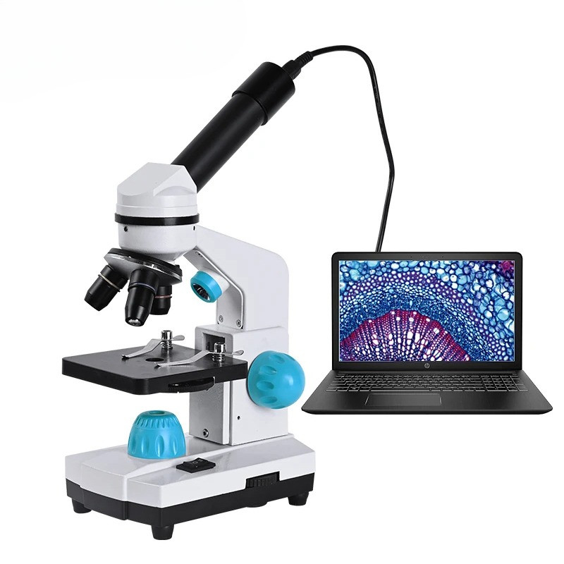 Zoom 2000x Biological HD Microscope +13PCS Accessories+ Electronic Eyepiece Monocular Student  labor