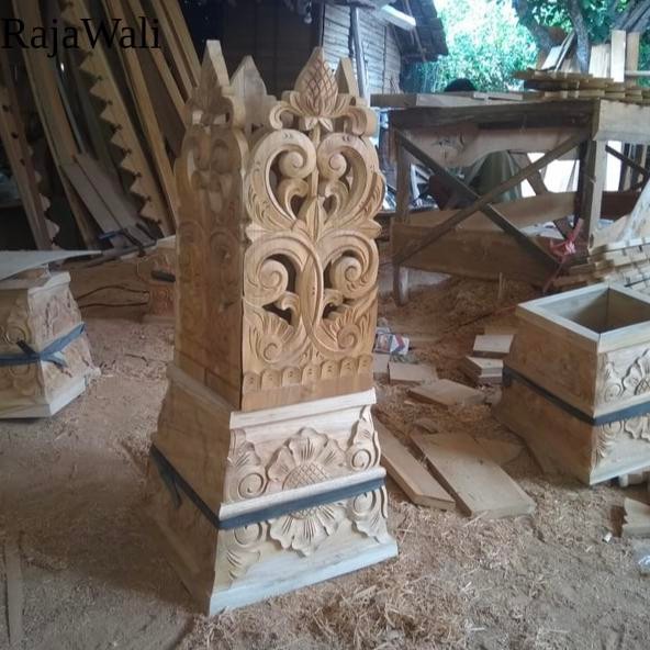 Ukiran tempel soko joglo umpak joglo RJ18