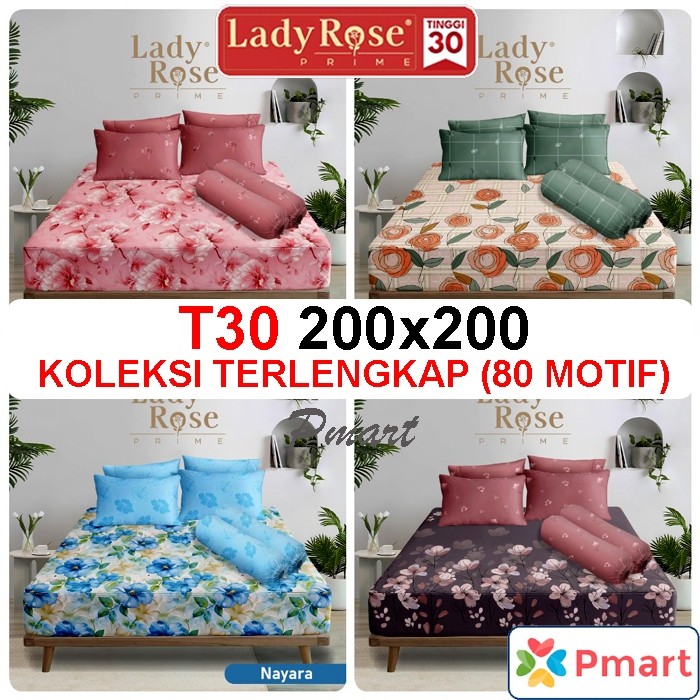 ARFSHOP SPREI LADY ROSE 200x200 / SPREI LADY ROSE EXTRA KING / SPREI LADYROSE 200x200 TERLARIS