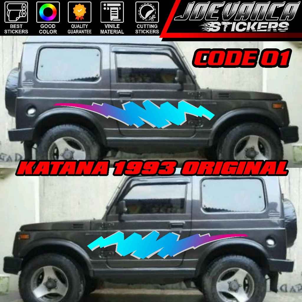 Striping Sticker Lis Mobil Suzuki Katana 93 Copy Original Premium