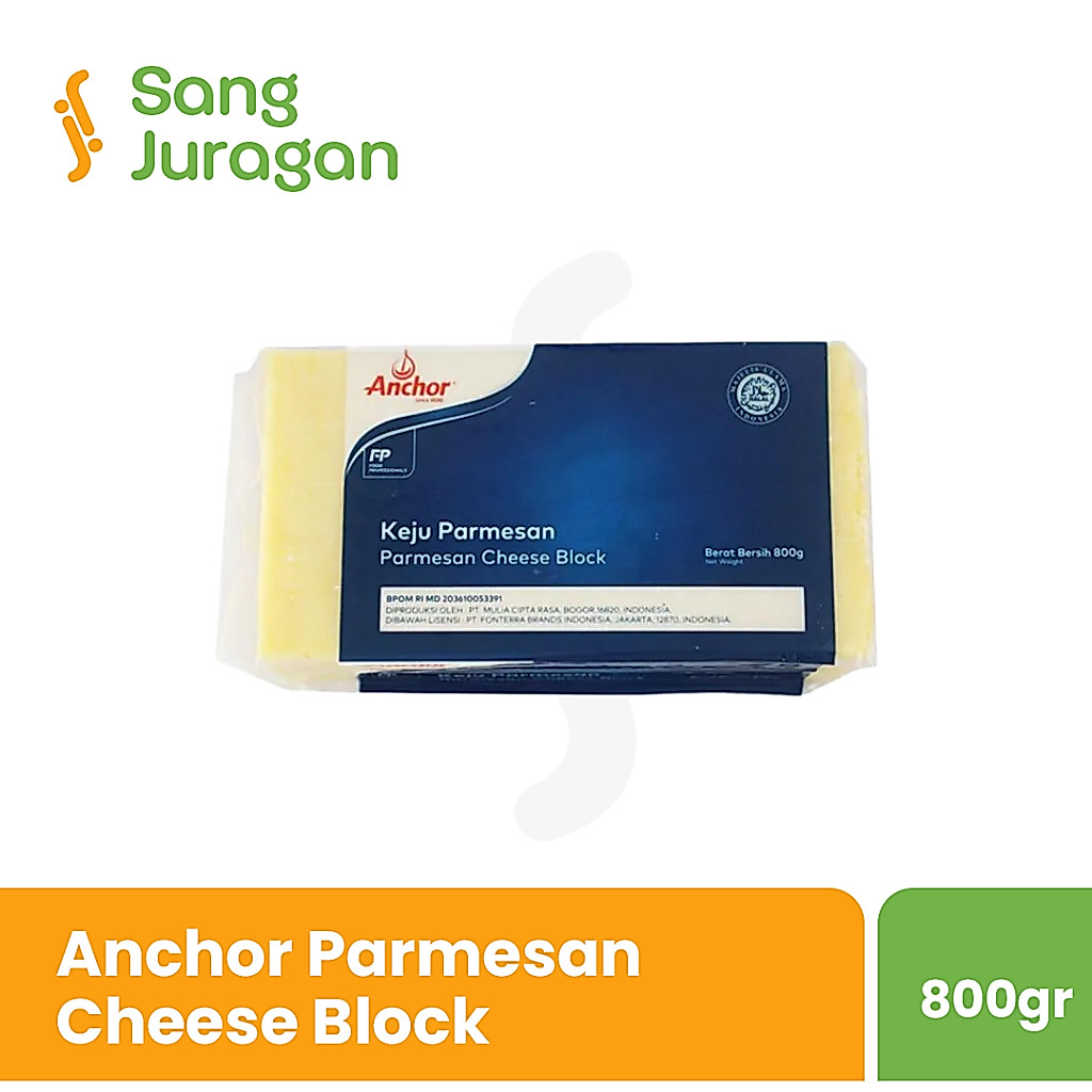 Anchor Parmesan Cheese Block 800 Gr / Keju Parmesan Block Anchor / Parmesan Anchor / Parmesan Cheese