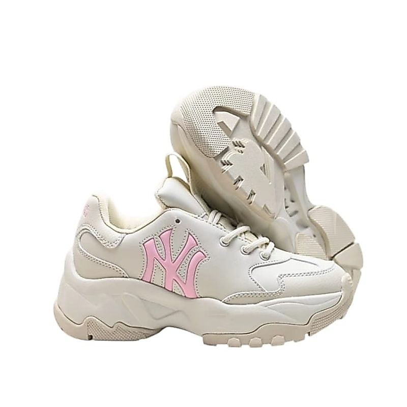 Sepatu MLB Bigball Chunky NY Yankees Window Cream Pink / MLB Original