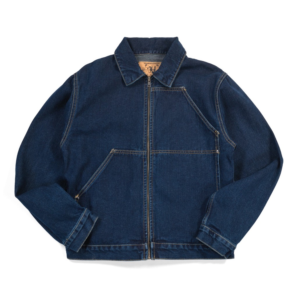 Denim Zip Jacket Demery Indigo Thanksinsomnia
