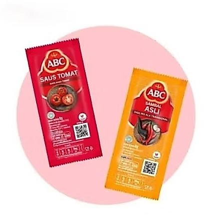 ABC Saus 1 Sachet Kecil Saos Varian Tomat & Sambal Asli Cabai Pedas