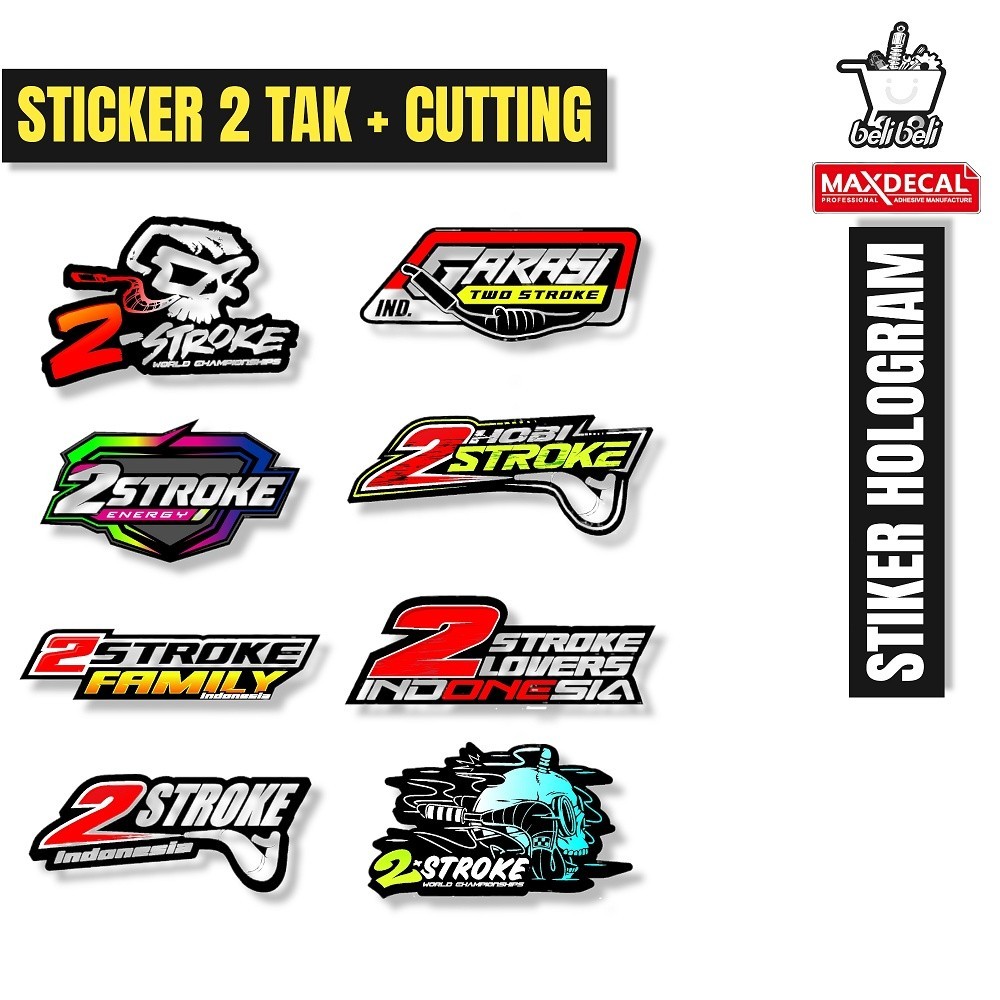 JDM 02 - sticker 2 tak terbaru / sticker two stroke viral / sticker bebek goreng / sticker dua tak i