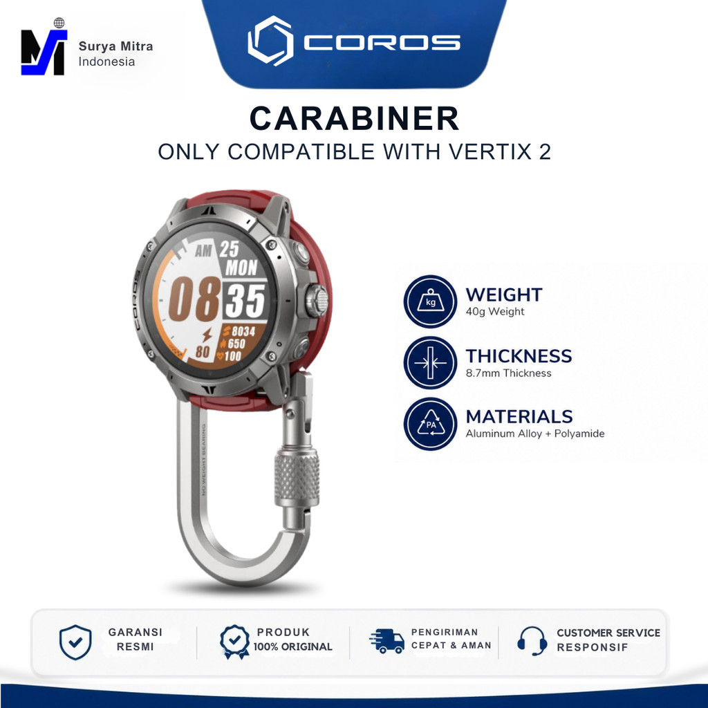 Coros Vertix 2 Carabiner