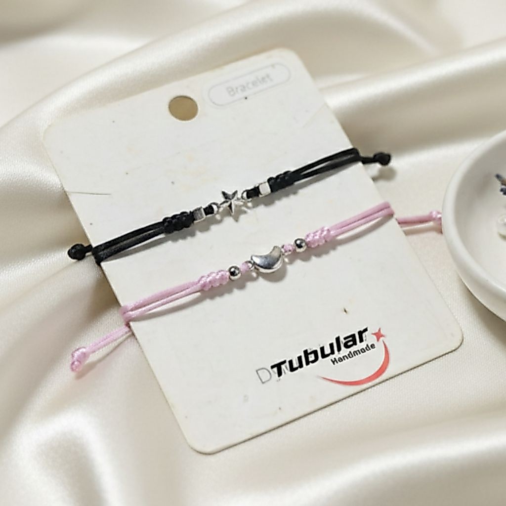 PULSERA BRACELET Gelang Couple Aesthetic Tali Korea Starboy Stargirl Pasangan Ber 2 Bestie Manik Sta