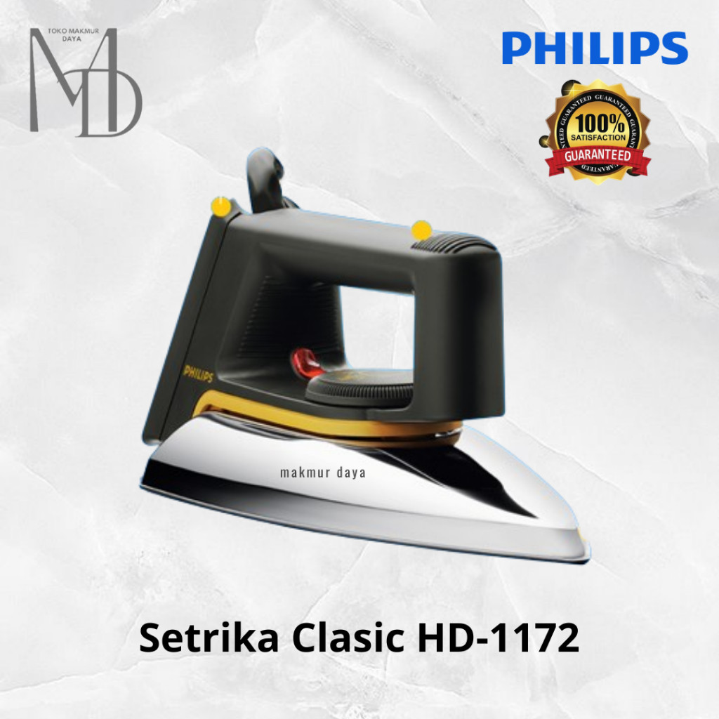 Setrika Philips Clasic HD 1172 / HD1172 Dry Iron Philips HD-1172