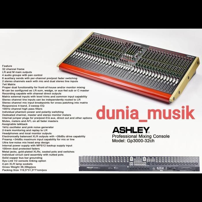mixer ashley gp3000 gp 3000 32ch