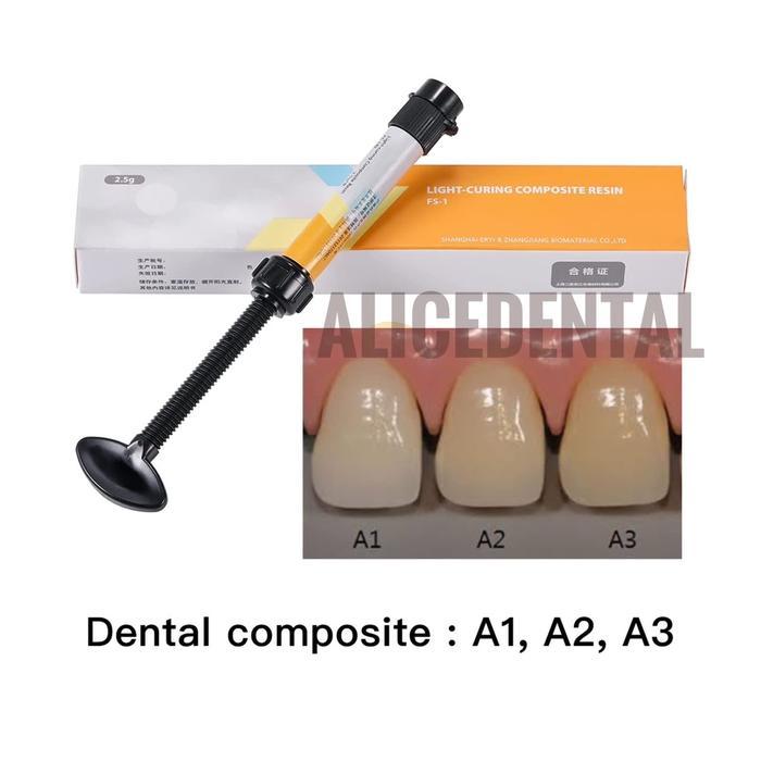 NEW Microhybrid nanofill composite komposit bahan tambal gigi veneer light cure laser komposite comp