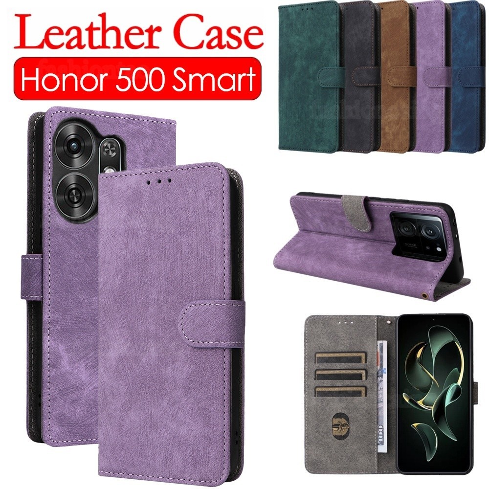 Casing Ponsel Kulit Flip Honor500 Smart 5G untuk Honor 500 Smart Pro Lite 500Smart 500Pro 500Lite 5 