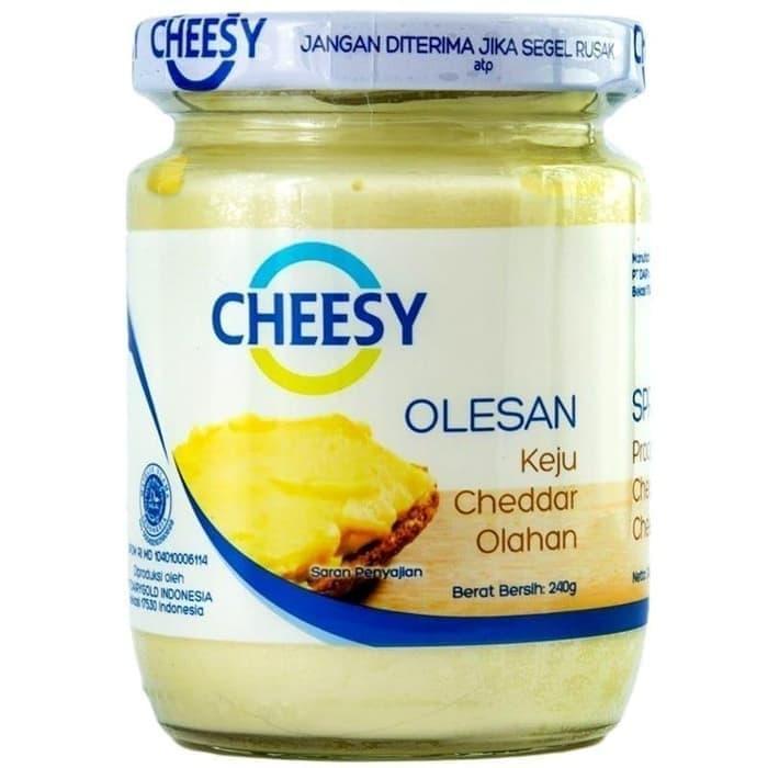 Cheesy spread cheddar cheese 240gr / keju oles cheesy