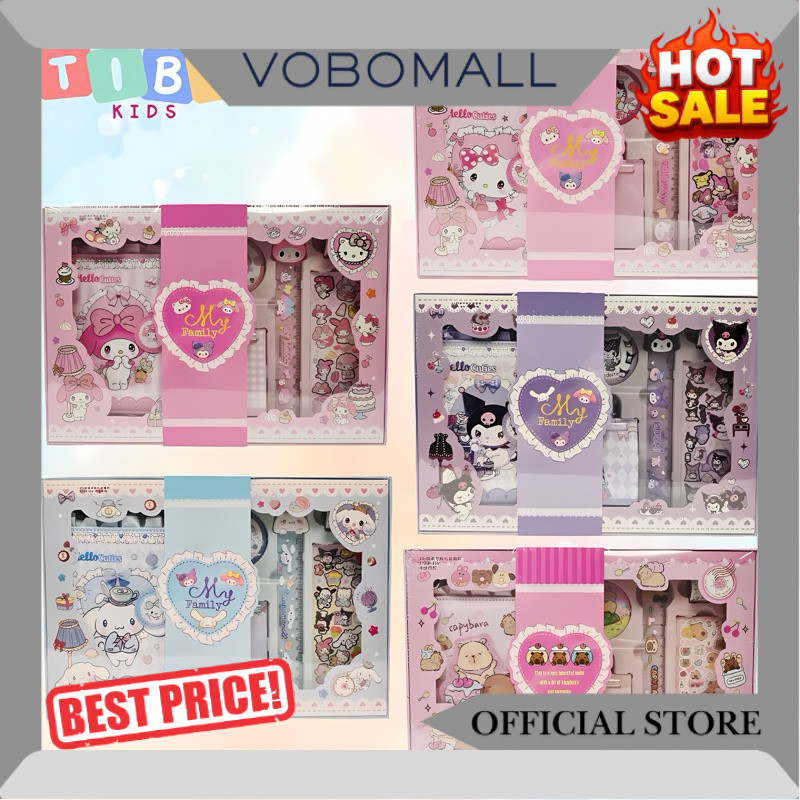GB02 / Notebook Gift Box / Hadiah Notebook (TERMURAH) / Gift Set Notebook Sanrio / Set Alat Tulis Se