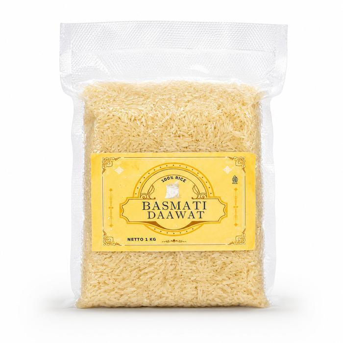 BASMATI HOUSE - Beras Basmati Rice Daawat Creamy Sella 1KG 25KG Ori Impor India | Makanan Arab Sehat