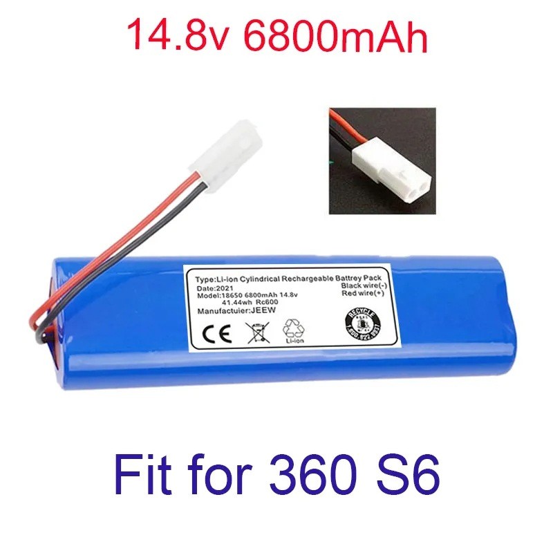 Paket Baterai Pengganti - Kompatibel dengan Qihoo 360 S6 14.8V 6800mAh Bersertifikat CE/FC/ROHS