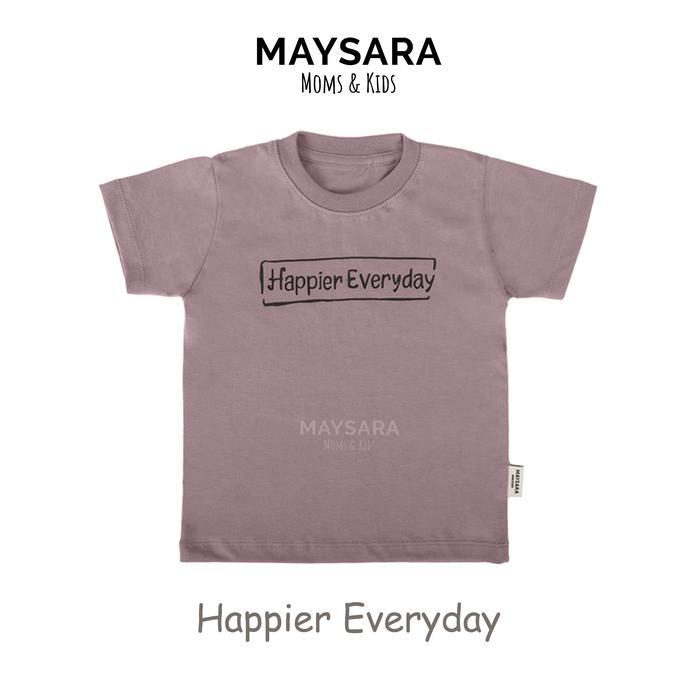Kaos Anak Graphic Tee Baju anak atasan Maysara 1 2 3 4 5 Tahun - CN26-TwilightMauve, 2 Tahun