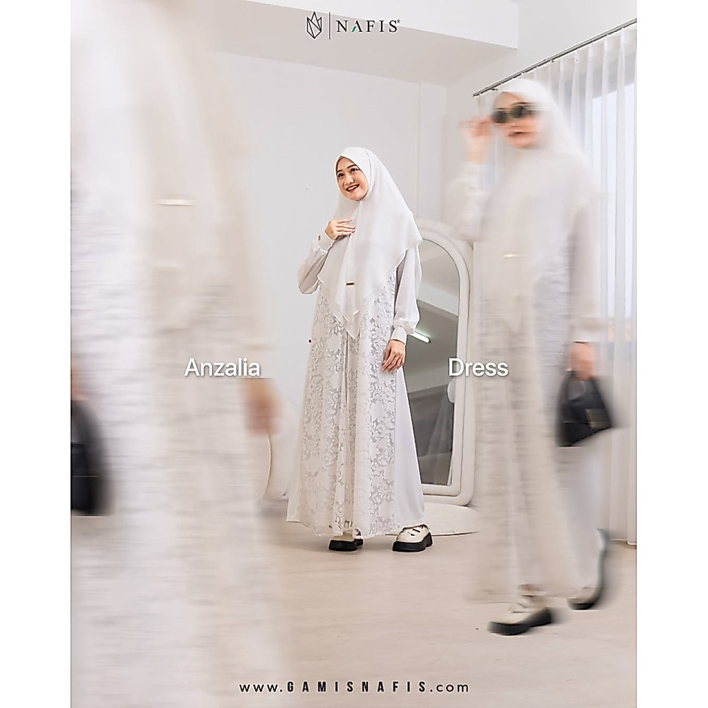 GAMIS NAFIS ANZALIA BROKEN WHITE