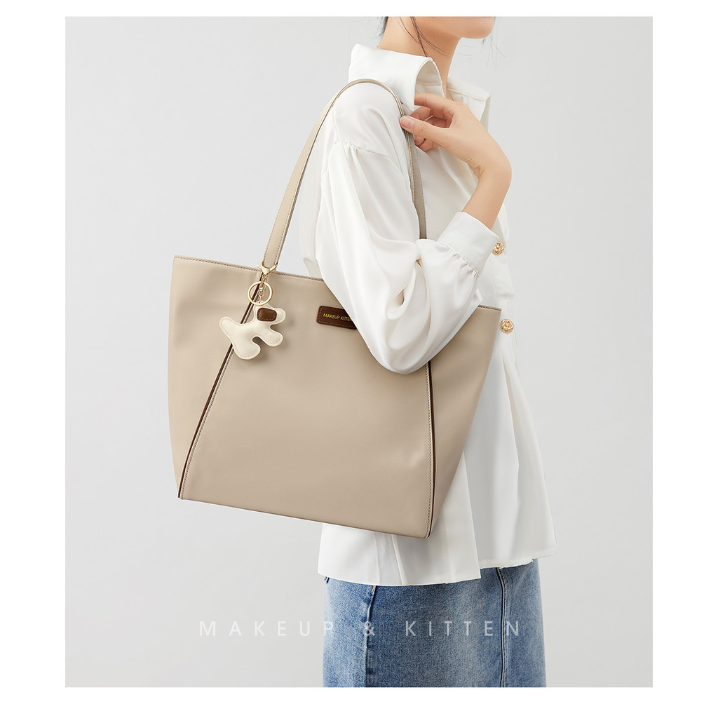 MAKEUP KITTEN -  ransel wanita   Tas Kanvas Wanita Kapasitas Besar Baru Kerja Komuter Tas Tangan Wan