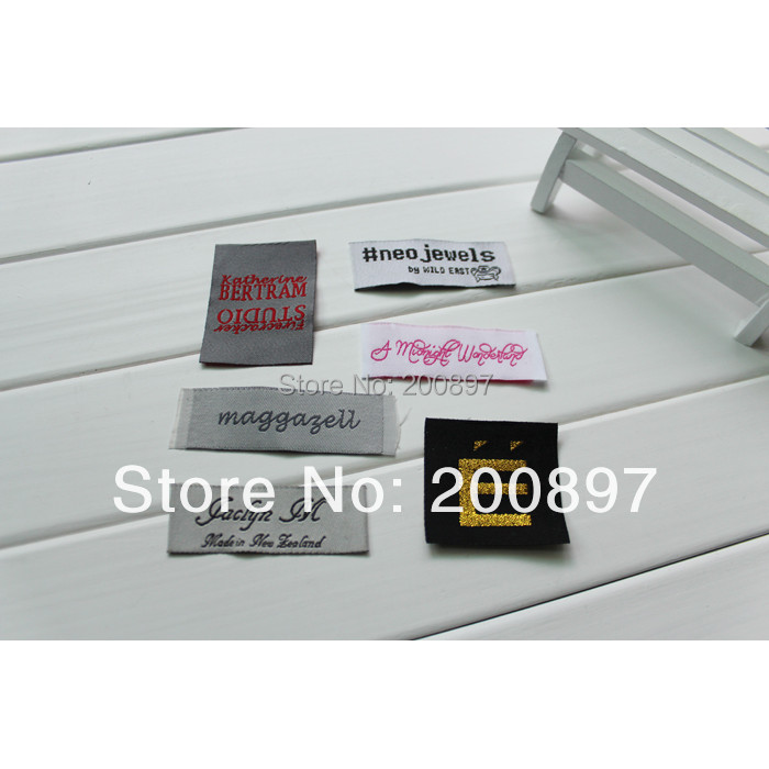 

Custom sewing label cloth label with logo garment labels separate cut or folded 1000pcs lot