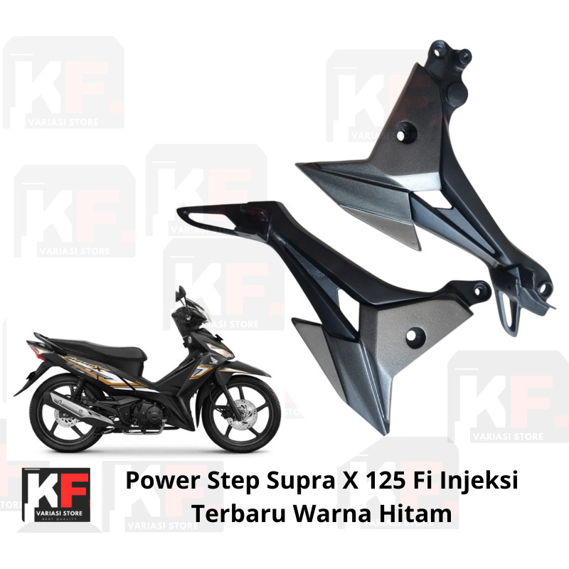 Step Power Belakang Supra X 125 Fi Terbaru  Power Postep Supra x 125 fi warna hitam Postep Supra x 1