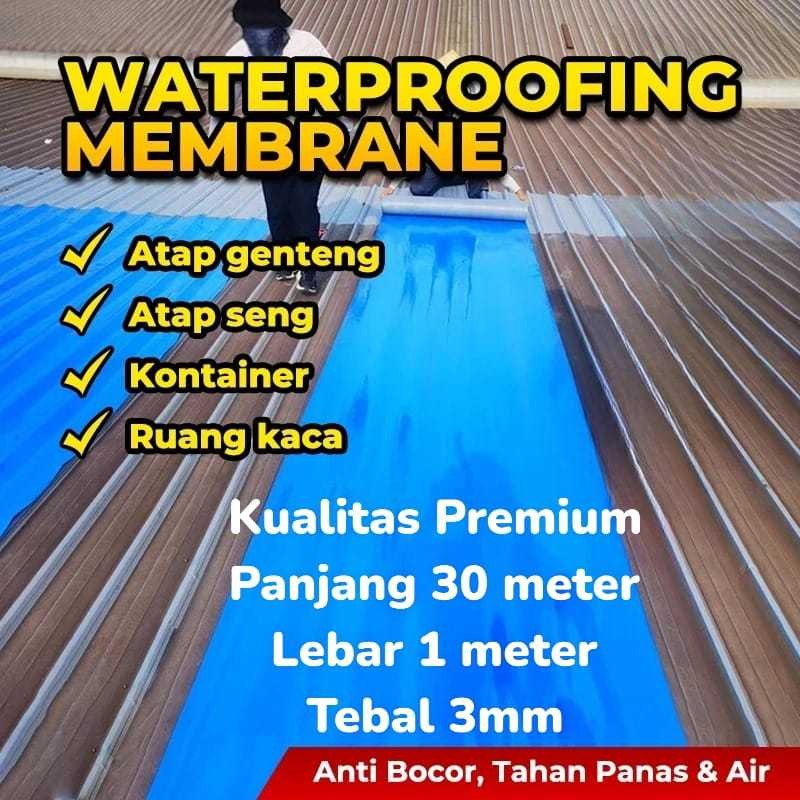 Waterproofing Waterproof Membran Membrane Lakban Tempel Anti Bocor Air Hujan Peredam Panas Suara Ber