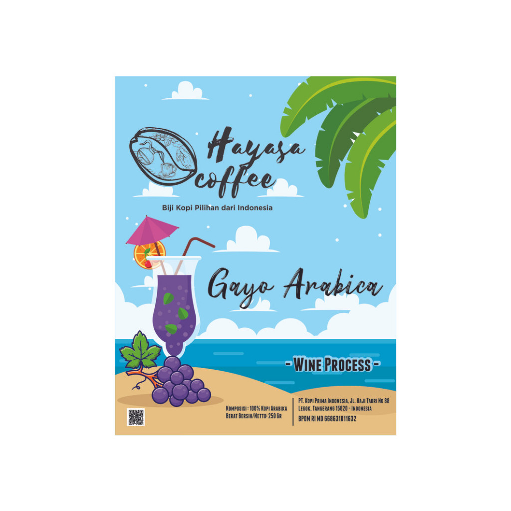

JAMIN MURAH !!!250gr - Arabica Gayo Wine (Wine Series Hayasa Coffee)(BISA LANGSUNG ORDER)