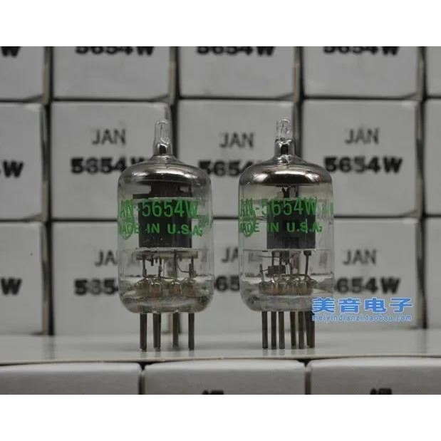 2PCS US GE 5654 Electronic Tube Valve Vacuum  For Replacement 6J1 6m 1 6AK5 EF95 Pairing  Amplifier