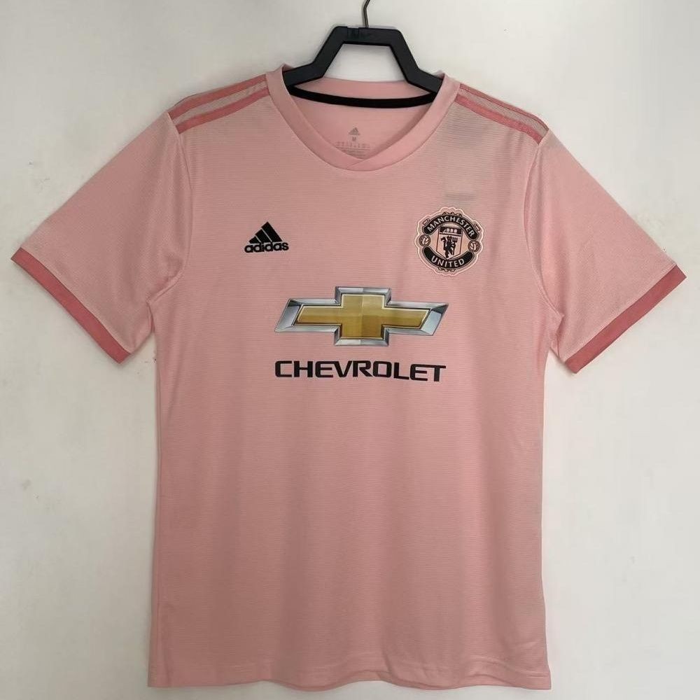 Jersey Sepak Bola Pink Tandang Manchester United 2018-19 T shirt pria