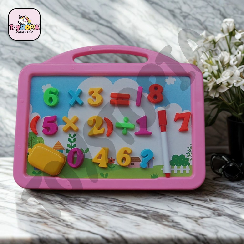 

Toystopia - Mainan Anak Edukasi Papan Tulis Magnet Angka Menghitung Belajar Matematika Premium