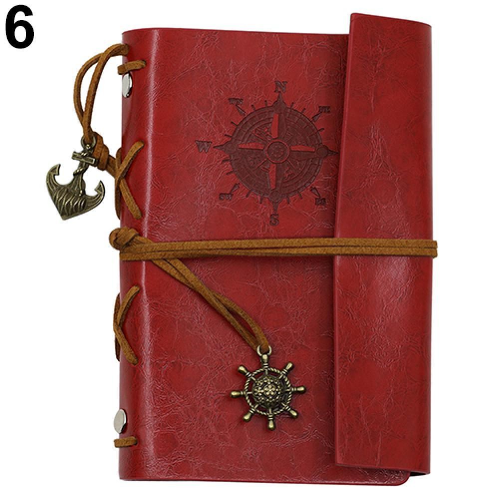 

A6 Retro Faux Leather Cover Notebook Journal Traveler Book Sketchbook Diary Blank String Planner Student Office Supplies