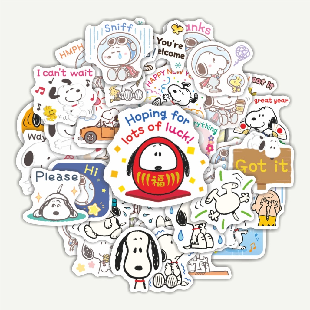 

Sticker Pack Stiker Kartun Snoopy V41 | Sticker TUMBLR | Stiker LAPTOP KOPER HELM