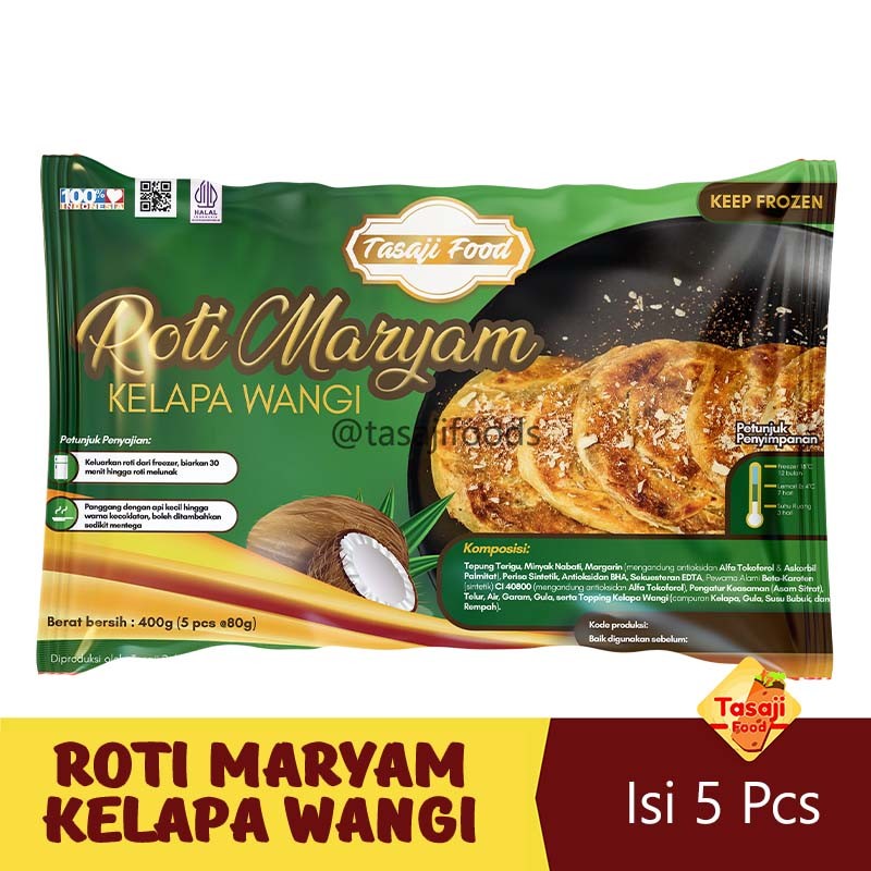 

Tasaji Roti Maryam Kelapa Wangi Isi 5 Pcs Tazaj