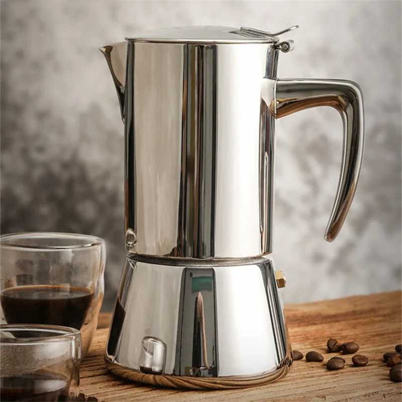 COD Alat Teko Moka Pot Pembuat Kopi Coffe Espresso Bubuk Maker Dengan Filer Tanpa Ampas Manual Bahan