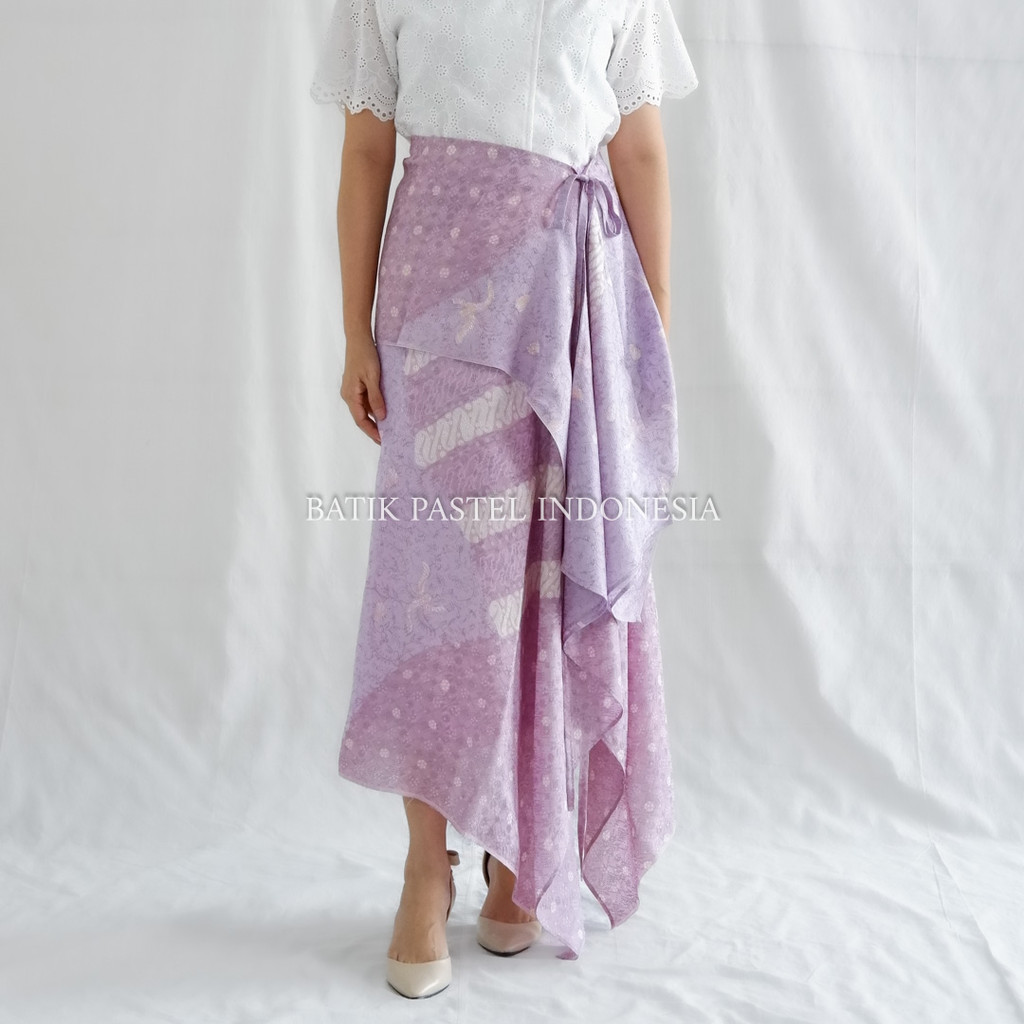 Kara Skirt - Rok Batik Modern model Kain Ikat Instant